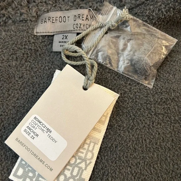 NWT Barefoot Dreams CozyChic Teddy Coatigan Anchor - Picture 6 of 15